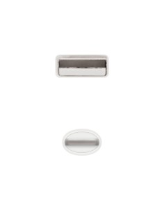 Cable USB 2.0 Lightning Nanocable 10.110.0401/ USB Macho - Lightning Macho/ 1m/ Blanco 2
